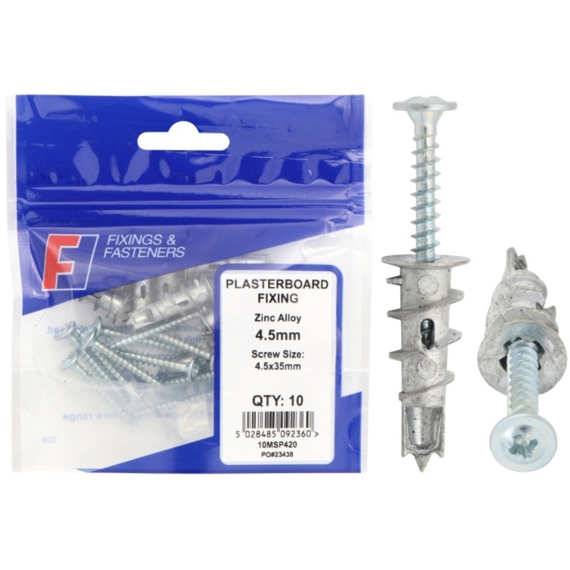 SPEEDPLUG P/BOARD FIXING ZINC BAG 25