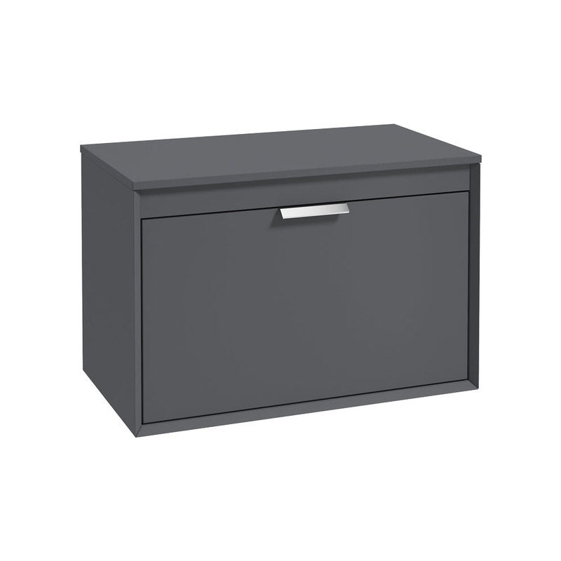 Fjord 80cm Unit with Countertop Chrome H