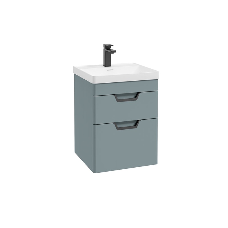 Freya 50cm 2 Drawer Wall Hung Vanity Uni