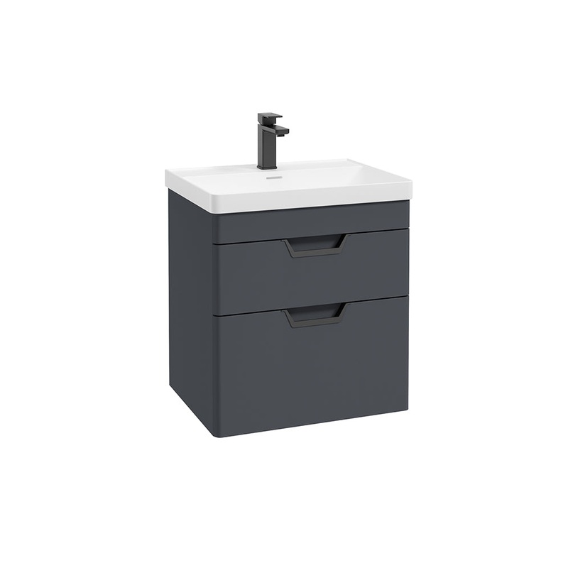 Freya 60cm 2 Drawer Wall Hung Vanity Uni