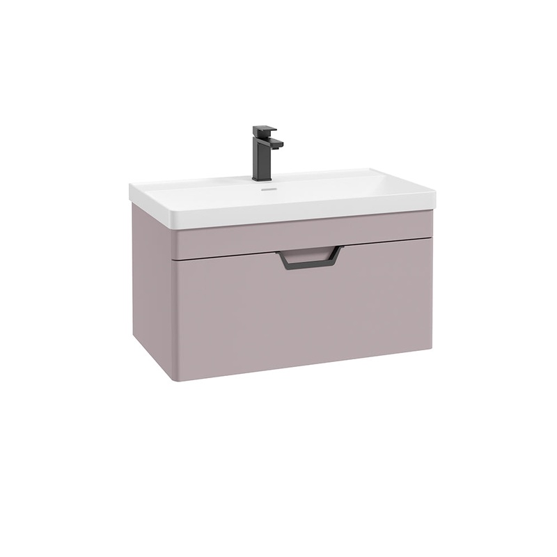 Freya 80cm 1 Drawer Wall Hung Vanity Uni