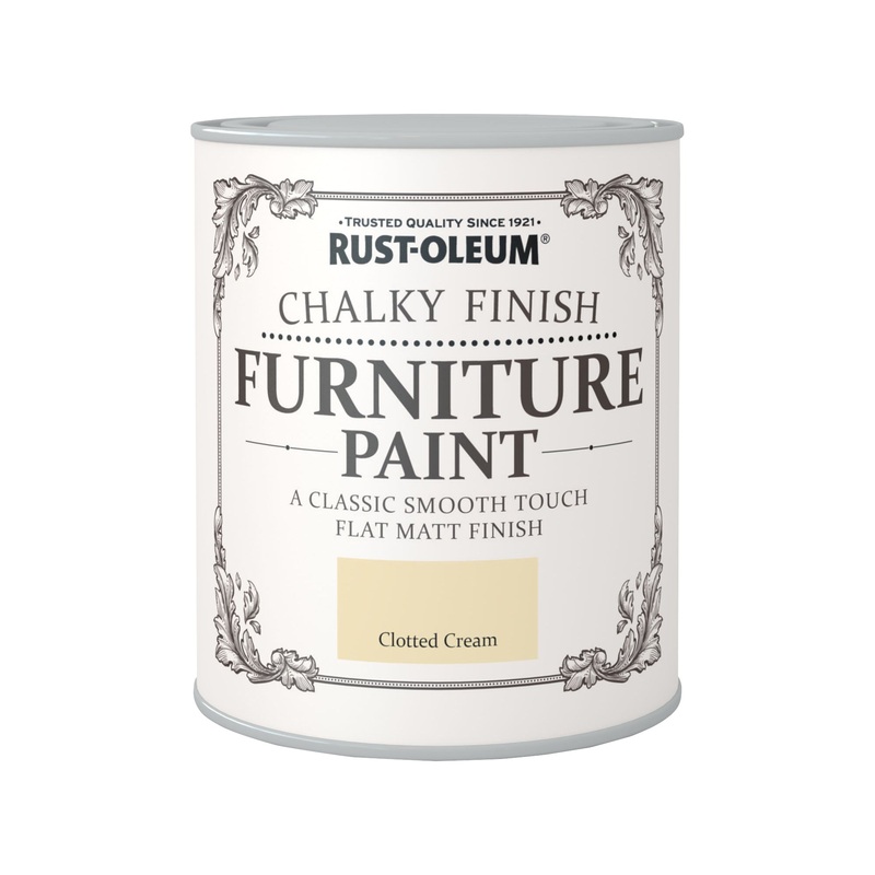 RUSTOLEUM CHALKY PAINT 750ML CLOTTED CREAM