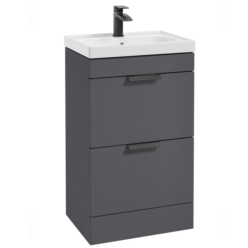 Stockholm Midnight Grey Matt 50cm 2 Draw