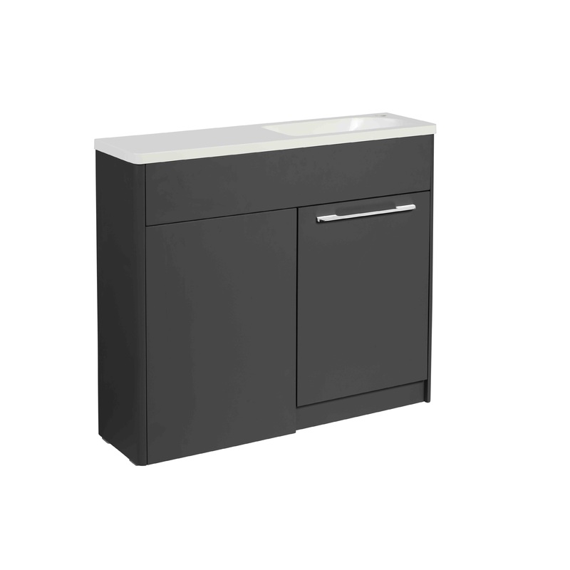 1000mm Contour Right Handed Vanity and Toilet