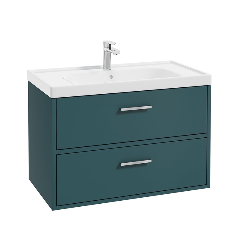 Finland Ocean Blue Matt 80cm Wall Hung V
