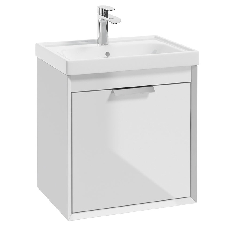 Fjord Gloss White 50cm Wall Hung Vanity