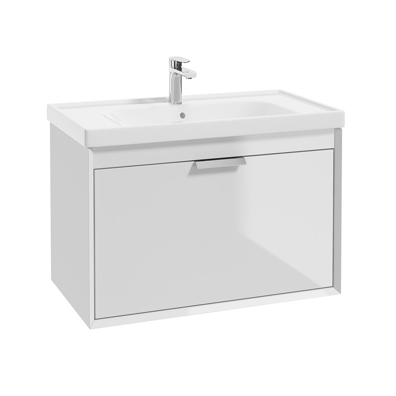 Fjord Gloss White  80cm Wall Hung Vanity