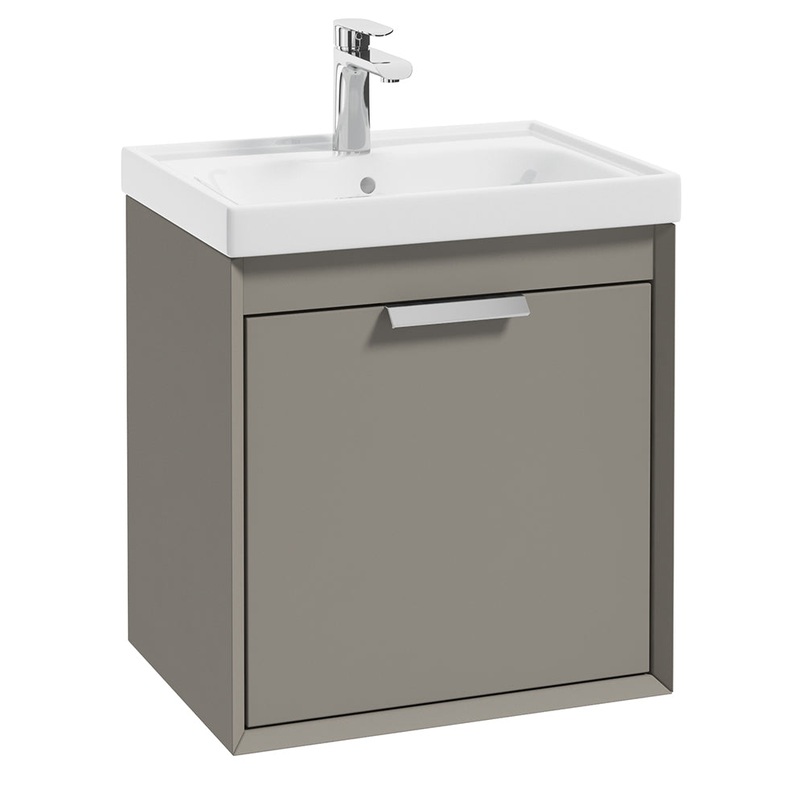 Fjord Khaki Matt 50cm Wall Hung Vanity U