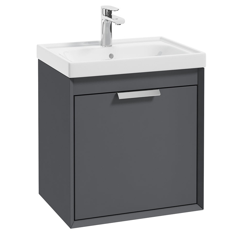 Fjord Midnight Grey Matt 50cm Wall Hung