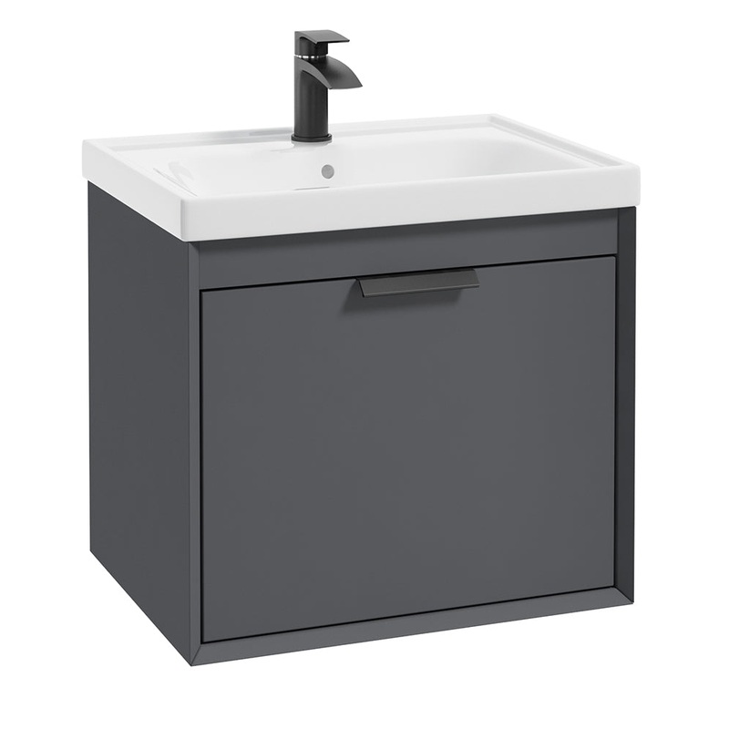 Fjord Midnight Grey Matt  60cm Wall Hung