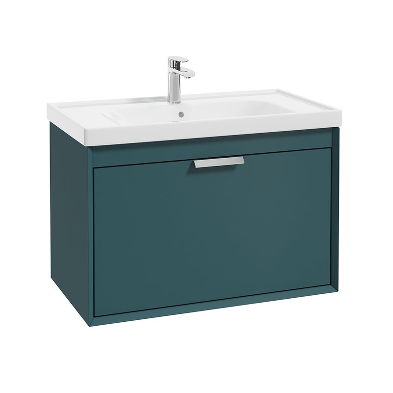 Fjord Ocean Blue Matt  80cm Wall Hung Va