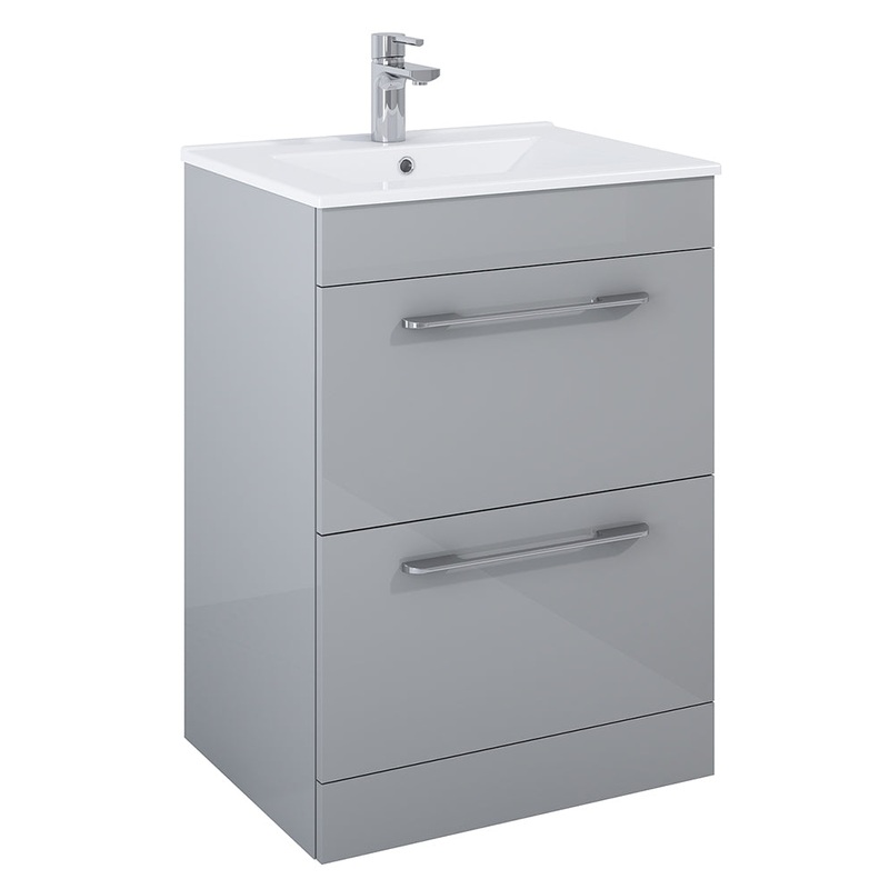 Otto Plus 60cm Gloss Light Grey Floor St