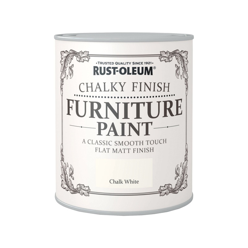 RUSTOLEUM CHALKY PAINT 750ML CHALK WHITE