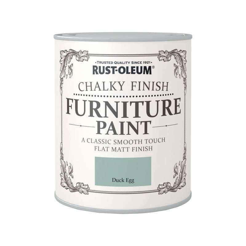 RUSTOLEUM CHALKY PAINT 750ML DUCK EGG