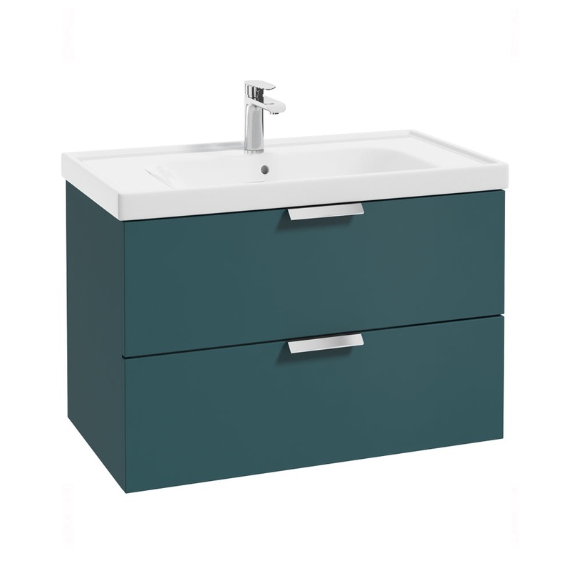 Stockholm Ocean Blue Matt 80cm Wall Hung