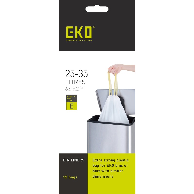 EKO Bin Liners Size C 10-15L 20 Pieces