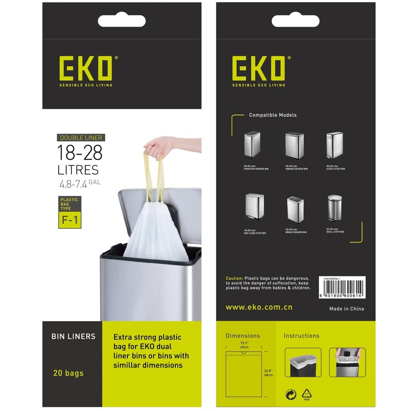 EKO Bin Liners Size E 25-35L 12 Pieces