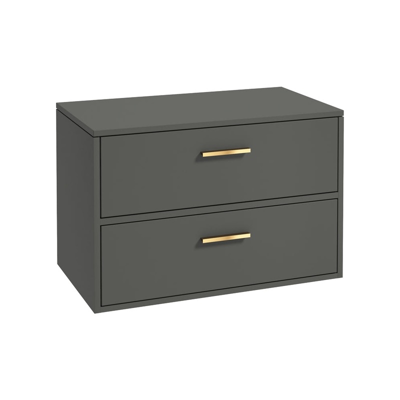 Finland 80cm Unit with Countertop Gold H