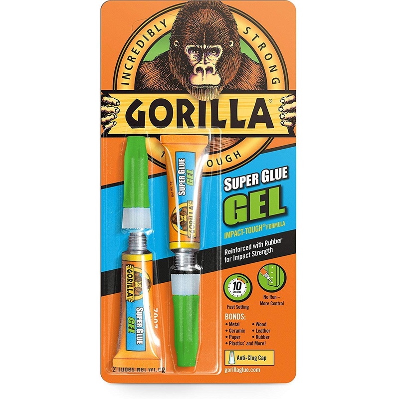 GORILLA SUPER GLUE  GEL 3GR TWIN PACK
