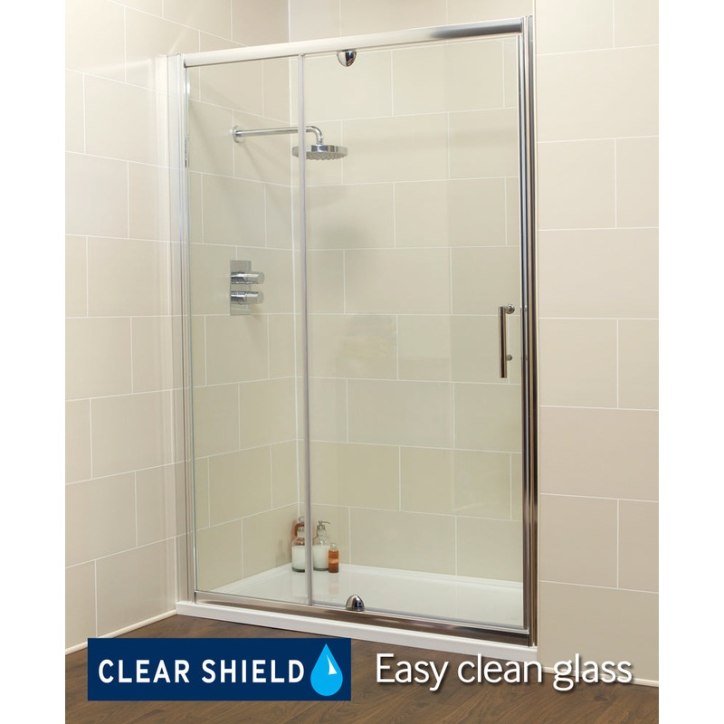 K2 1100mm semi-frameless pivot door & in