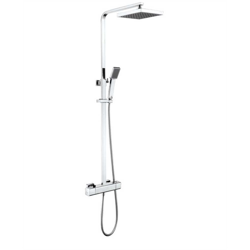 Onyx Square Thermostatic Shower Kit