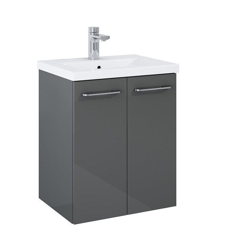 Otto Plus Gloss Grey 50cm 2 Door Wall Hu