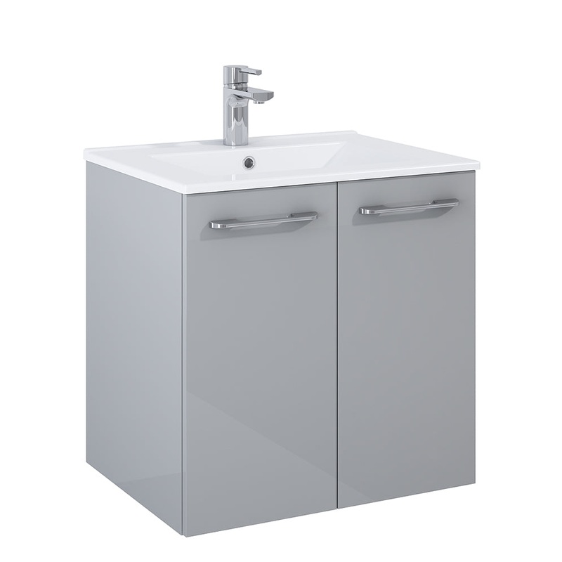 Otto Plus Gloss Light Grey 60cm 2 Door W
