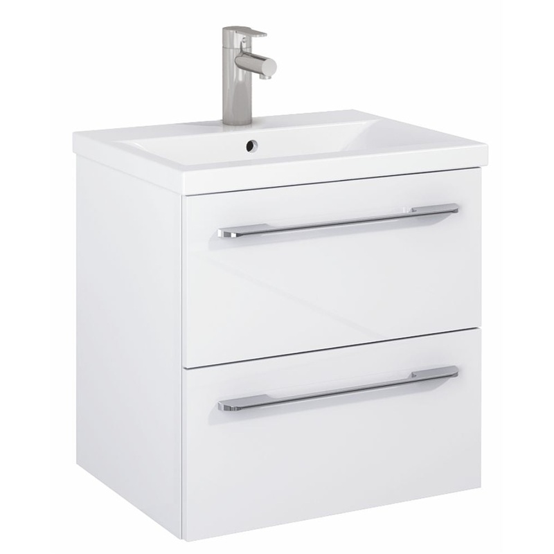 Otto Plus Gloss White 50cm 2 Drawer Wall