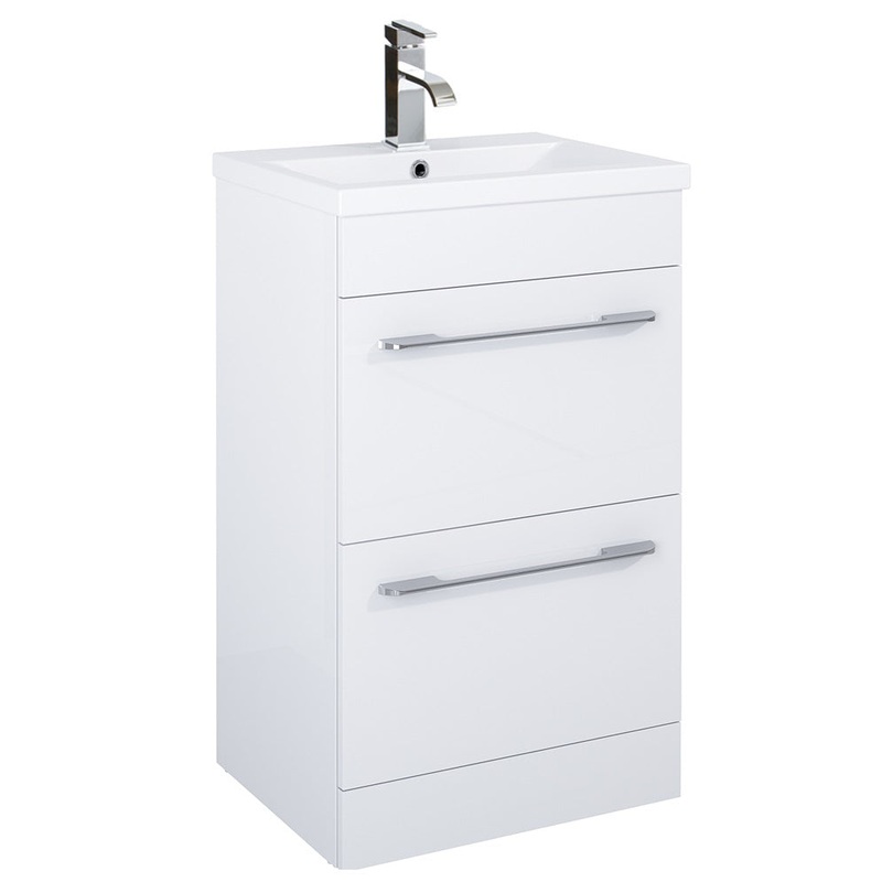 Otto Plus Gloss White 50cm Floor Standin