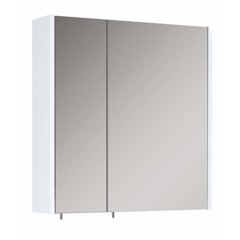 Otto Plus Gloss White 60cm Mirror Cabine