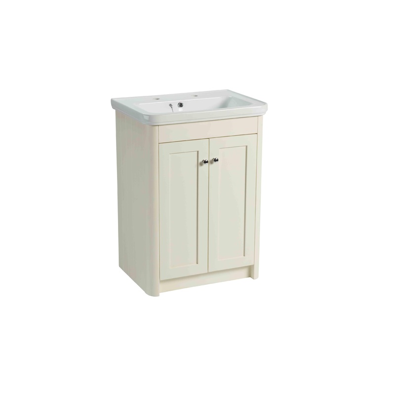 600mm Halcyon 2 Door Floor Mounted Unit – Nat