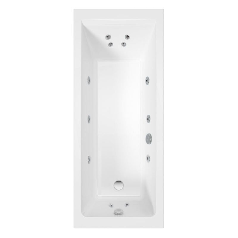Cubo 1700×800 Single Ended 12 Jet Bath
