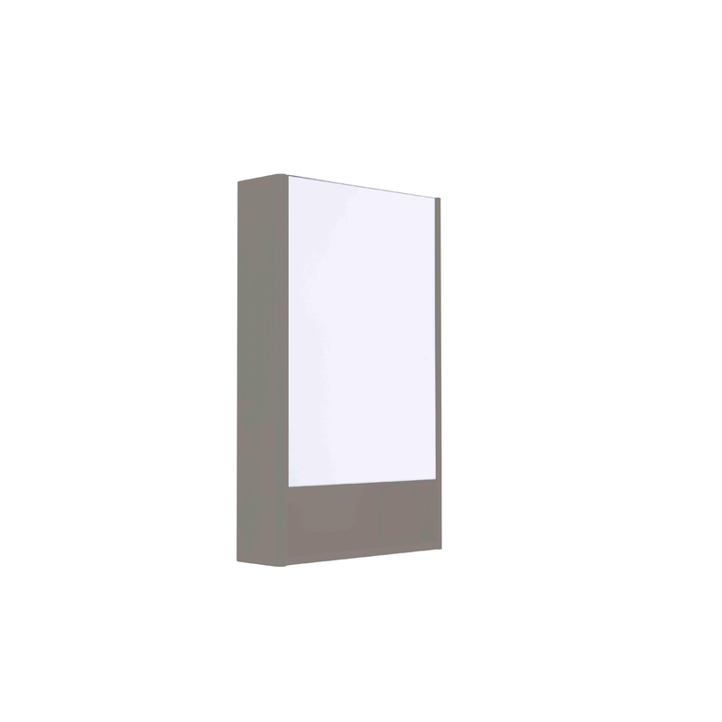 Halcyon Single Mirror Cabinet – Stone Grey