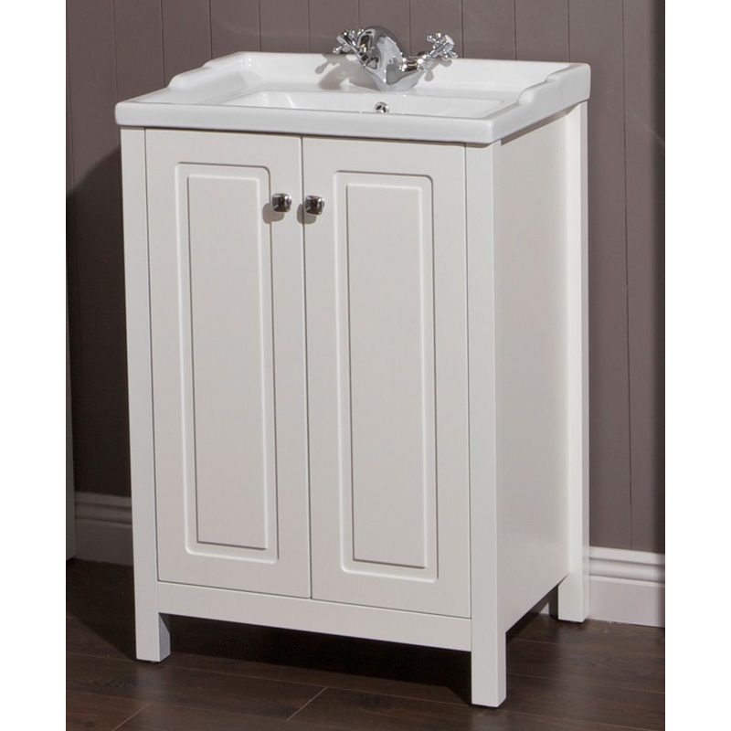 Kingston chalk white 60 vanity unit & vi