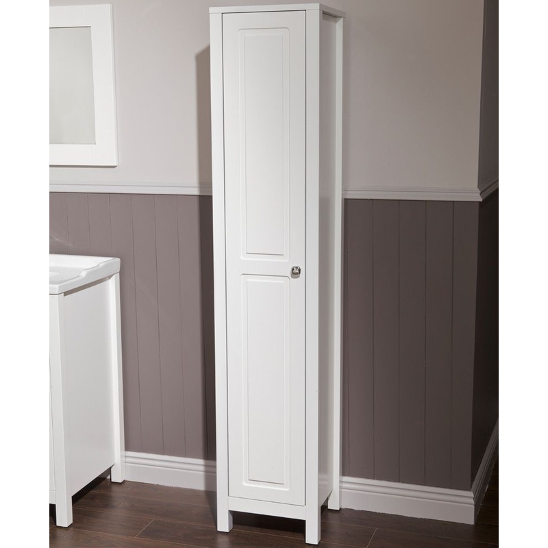 Kingston chalk white tall storage unit