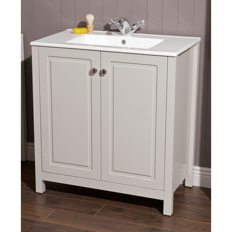 Kingston stone 80 vanity unit & slim bas