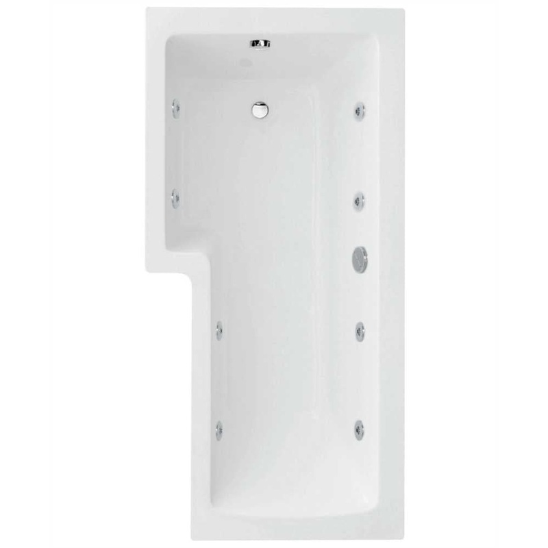 L Shape 1700x850mm LH Single Ended 8 Jet