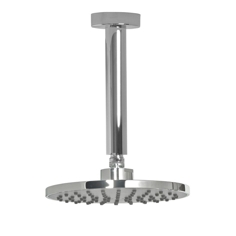 Leena 200 grey faceplate shower head&200