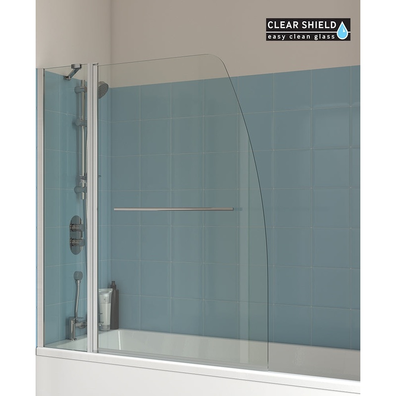 Lunar SB4 Hinged Radius Bathscreen With