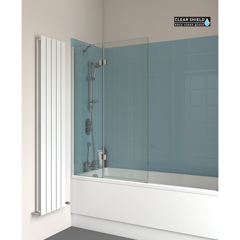 Lunar SB6 Two Panel Hinged Bathscreen