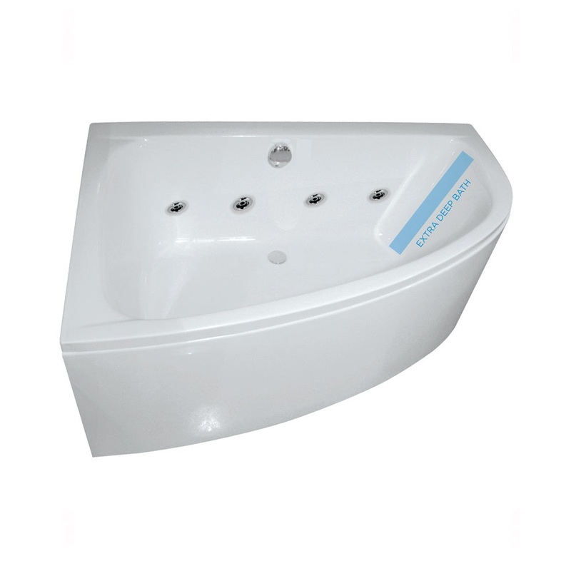Maya 1500x1000mm LH 8 Jet Whirlpool Corn