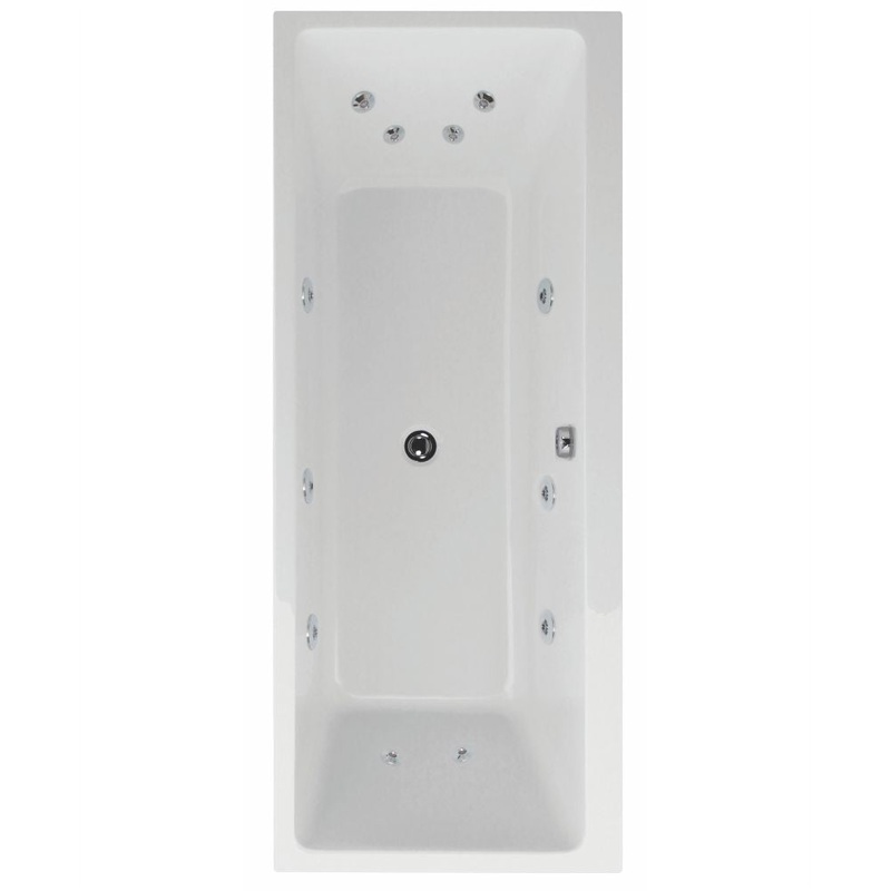Oscar 1800x800mm Double Ended 12 Jet Whi