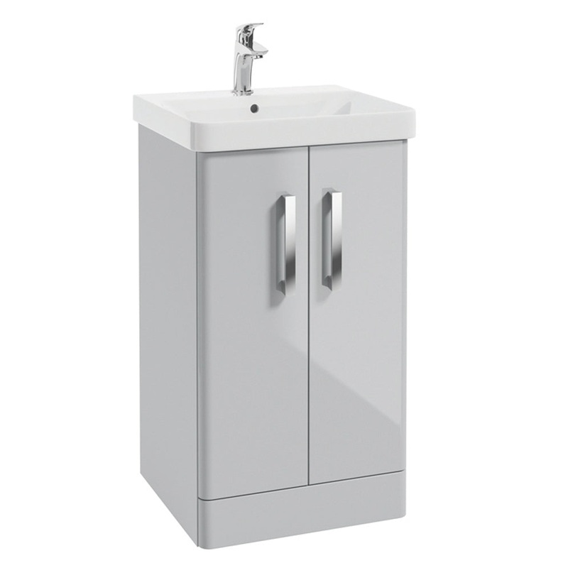 Odeon Cool Grey Gloss 50cm Floorstanding