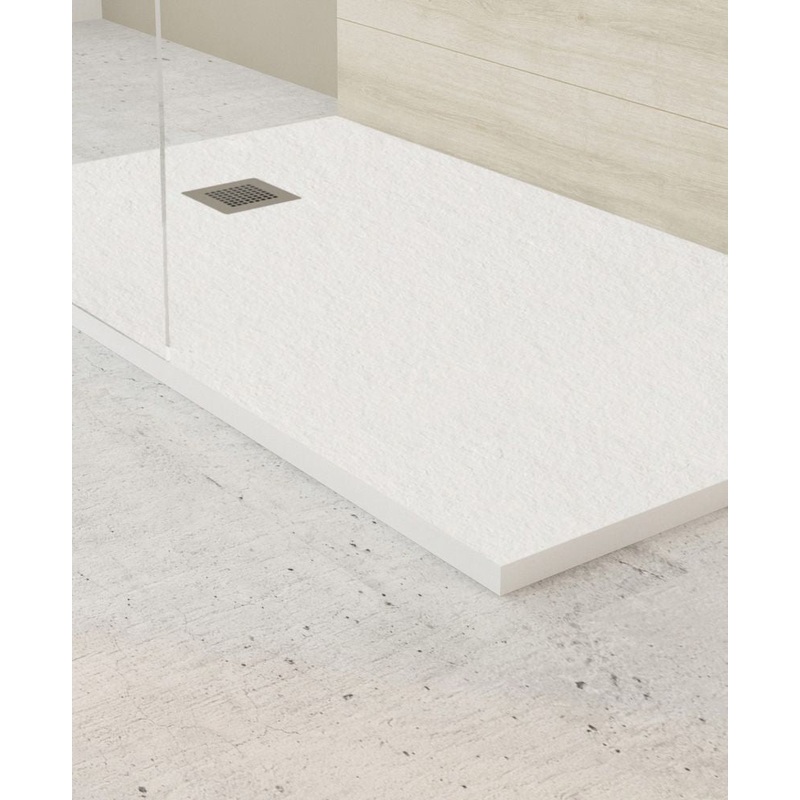 Slate White 1800x700mm Rectangular Showe