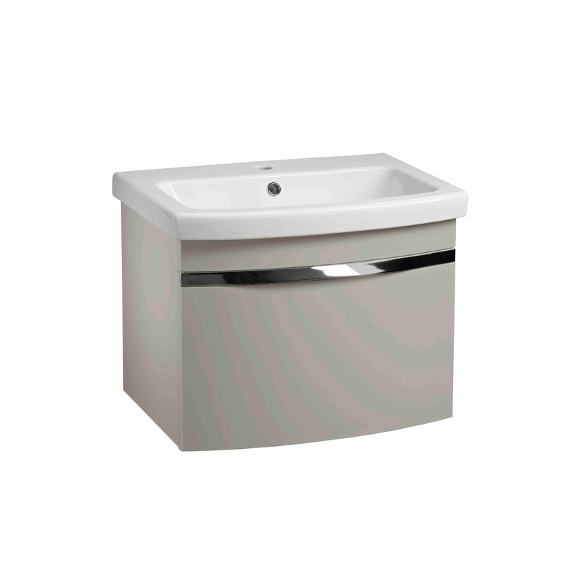 600mm Plan 1 Drawer Wall Mounted – Light Grey