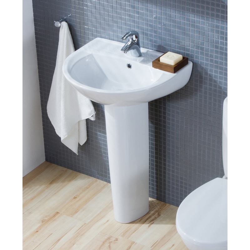 President 50cm Basin 1TH & Full Pedestal