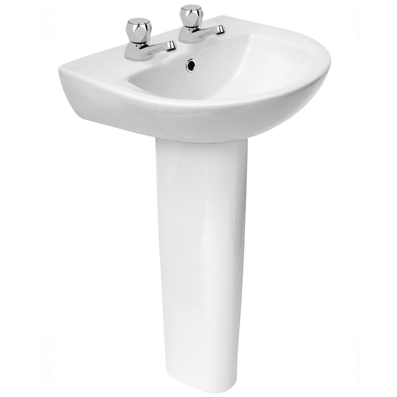 President 50cm Basin 2TH & Full Pedestal