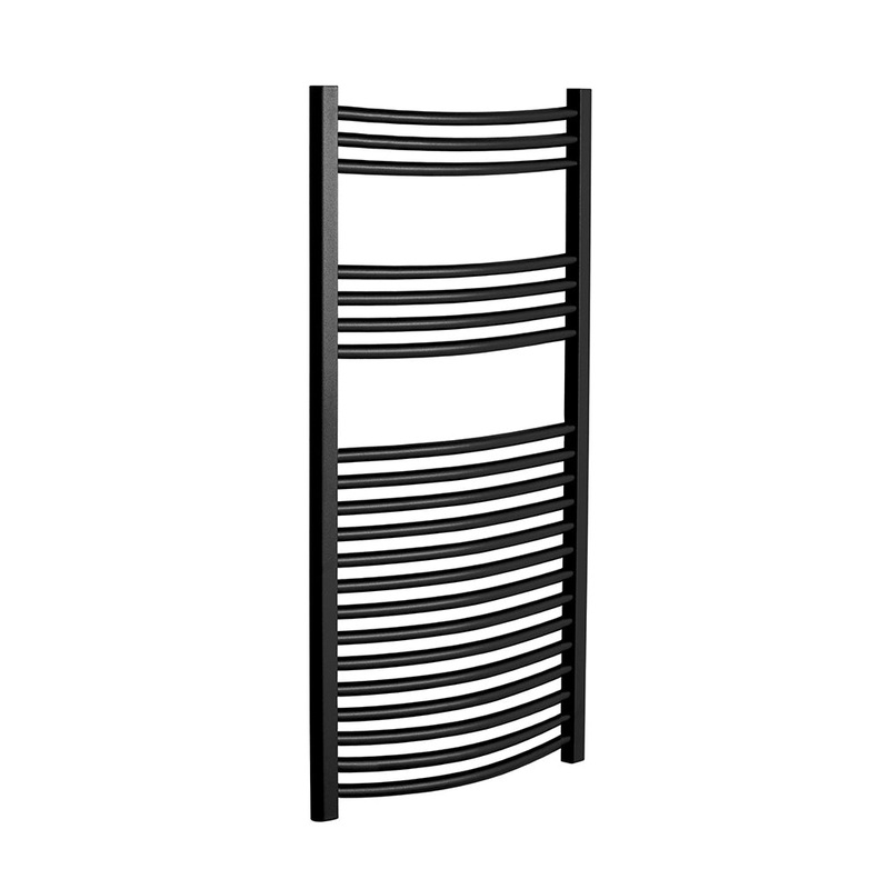Curved Radiator 1200×600 Black