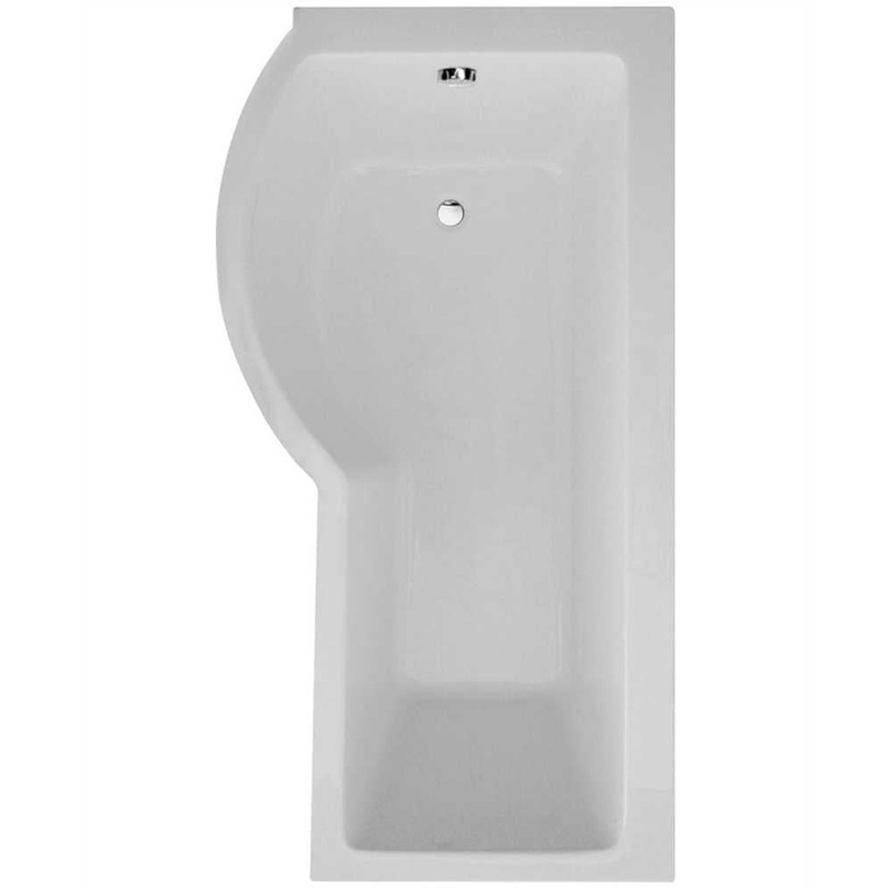 P Shape 1700x850mm LH Single Ended Bath