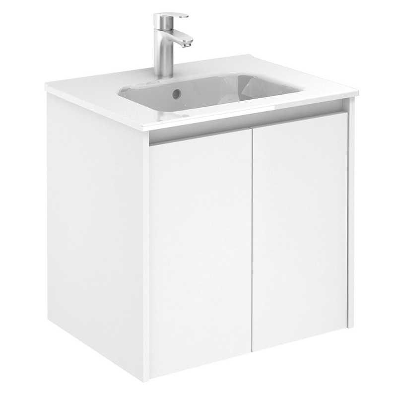 Smart Gloss White 2 Door 60cm Vanity Uni